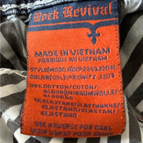 Rock Revival Men's Prewitt Straight Distressed Jeans 34 - Picture 12 of 15